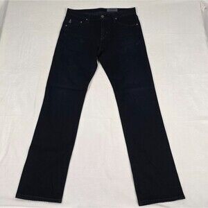 AG Adriano Goldschmied Straight Leg Men's Dark Wash Jeans 32R Denim